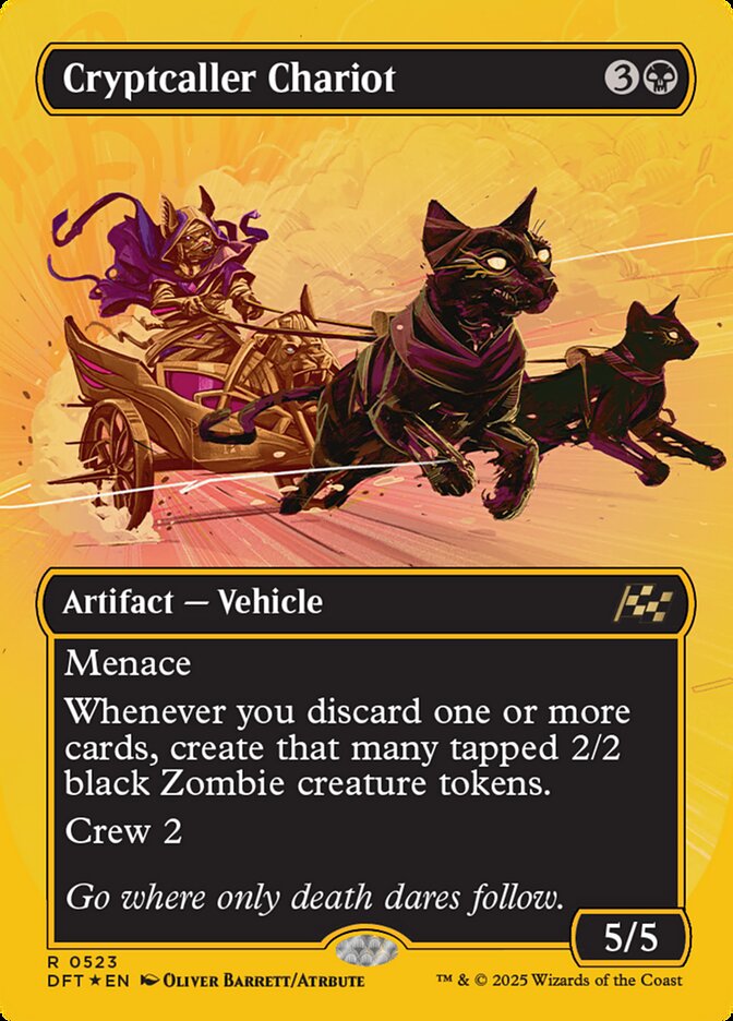Cryptcaller Chariot – Rare Magic: The Gathering card from Aetherdrift (#523)