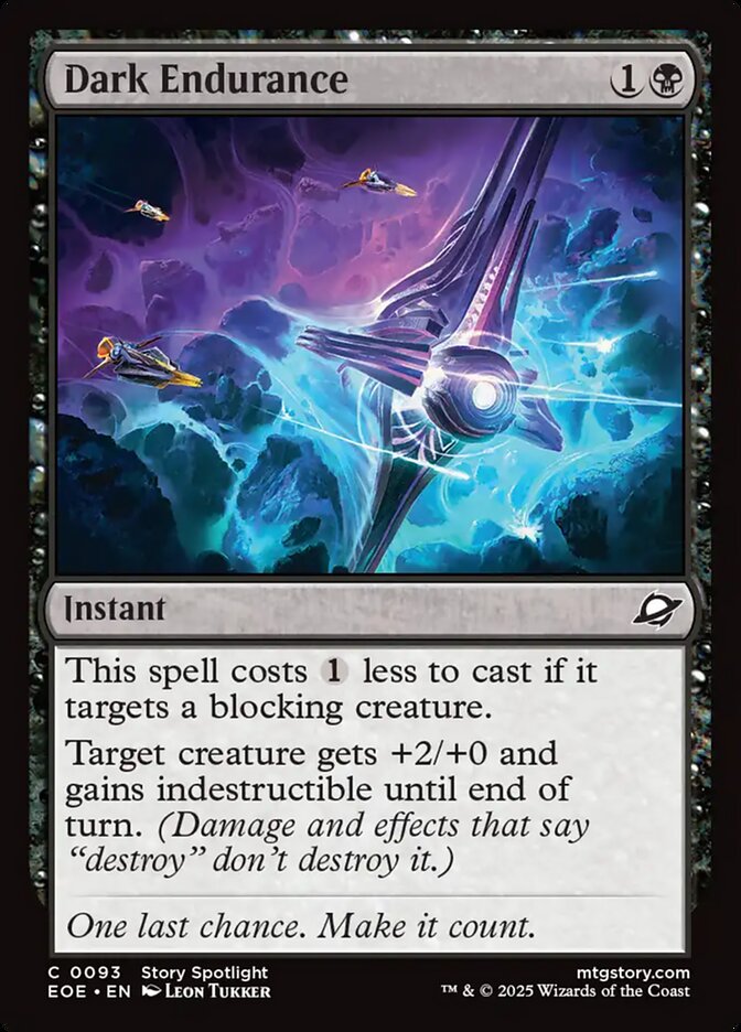 Dark Endurance – Common Magic: The Gathering card from Edge of Eternities (#93)
