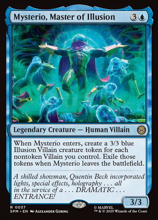 Mysterio, Master of Illusion – Rare Magic: The Gathering card from Marvel's Spider-Man (#37)