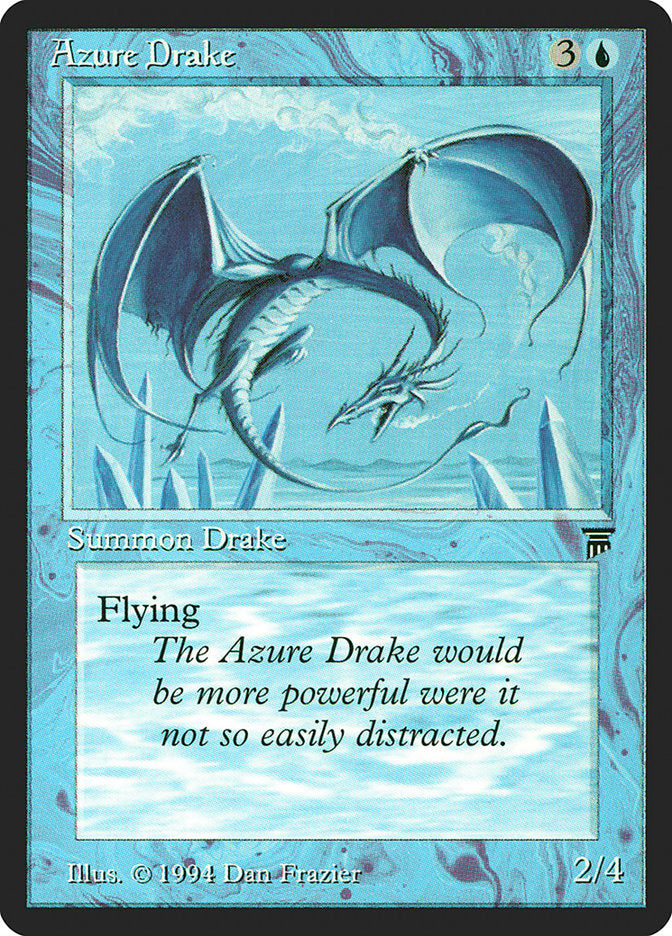 Azure Drake – Uncommon Magic: The Gathering card from Legends (#46)