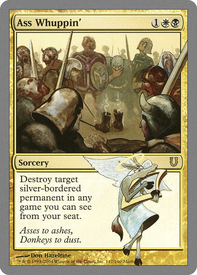 Ass Whuppin' – Rare Magic: The Gathering card from Unhinged (#117)