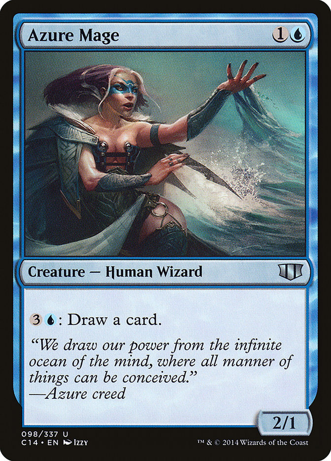 Azure Mage – Uncommon Magic: The Gathering card from Commander 2014 (#98)