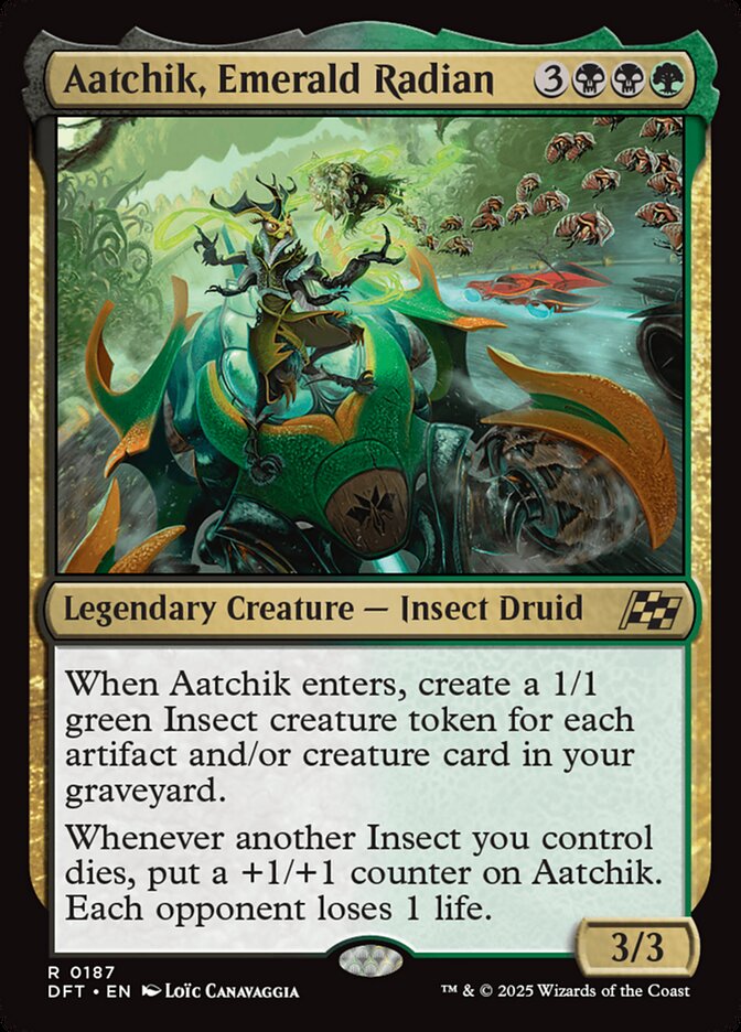 Aatchik, Emerald Radian – Rare Magic: The Gathering card from Aetherdrift (#187)
