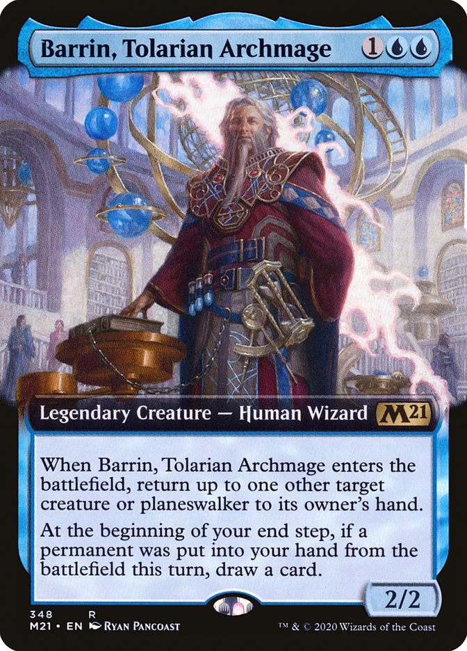 Barrin, Tolarian Archmage – Rare Magic: The Gathering card from Core Set 2021 (#348)