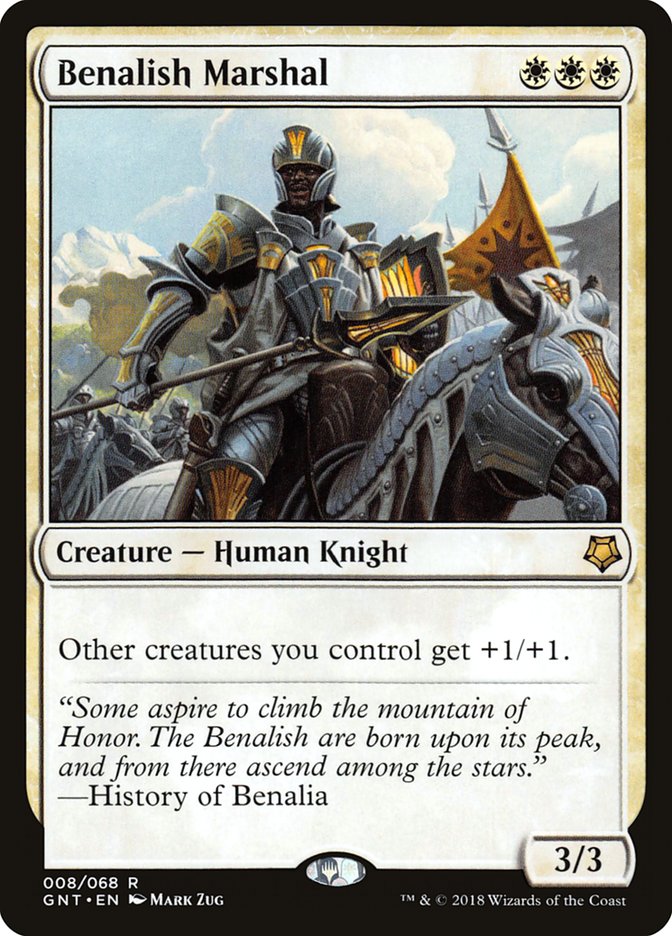 Benalish Marshal – Rare Magic: The Gathering card from Game Night (#8)