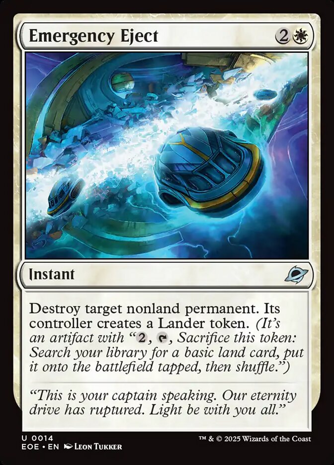 Emergency Eject – Uncommon Magic: The Gathering card from Edge of Eternities (#14)