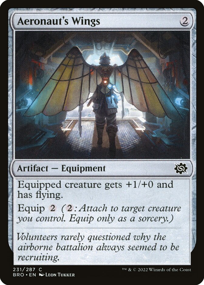 Aeronaut's Wings – Common Magic: The Gathering card from The Brothers' War (#231)