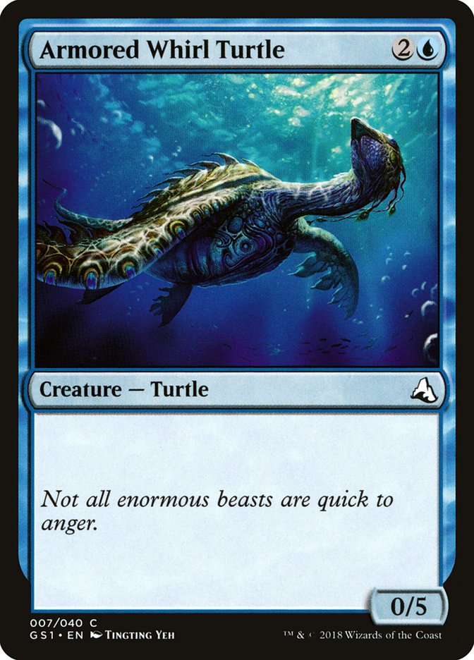 Armored Whirl Turtle – Common Magic: The Gathering card from Global Series Jiang Yanggu & Mu Yanling (#7)