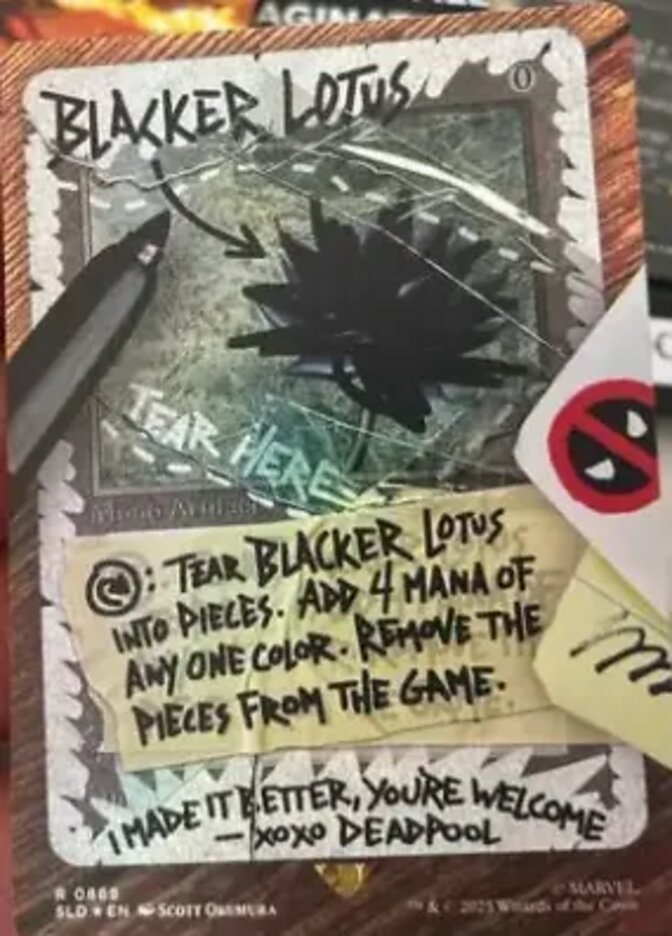 Blacker Lotus – Rare Magic: The Gathering card from Secret Lair Drop (#869)