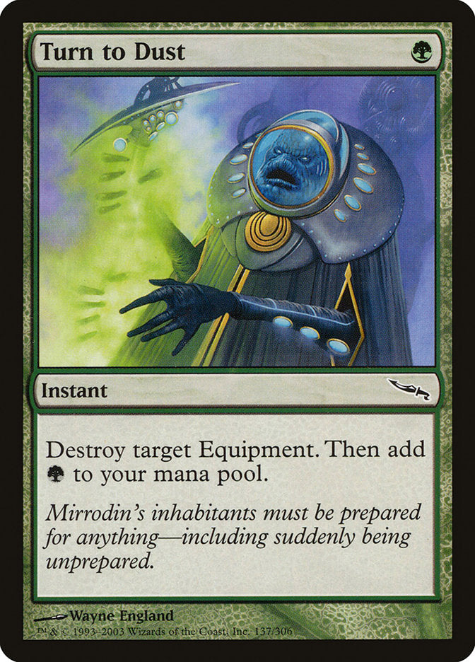Turn to Dust – Common Magic: The Gathering card from Mirrodin (#137)