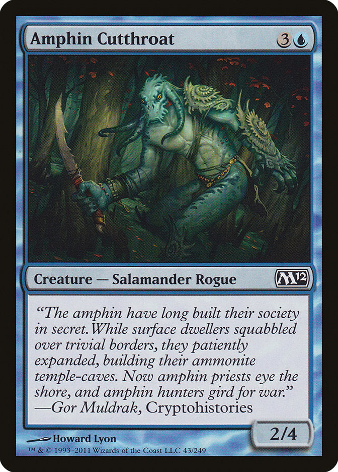 Amphin Cutthroat – Common Magic: The Gathering card from Magic 2012 (#43)