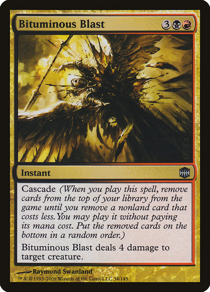Bituminous Blast – Uncommon Magic: The Gathering card from Alara Reborn (#34)