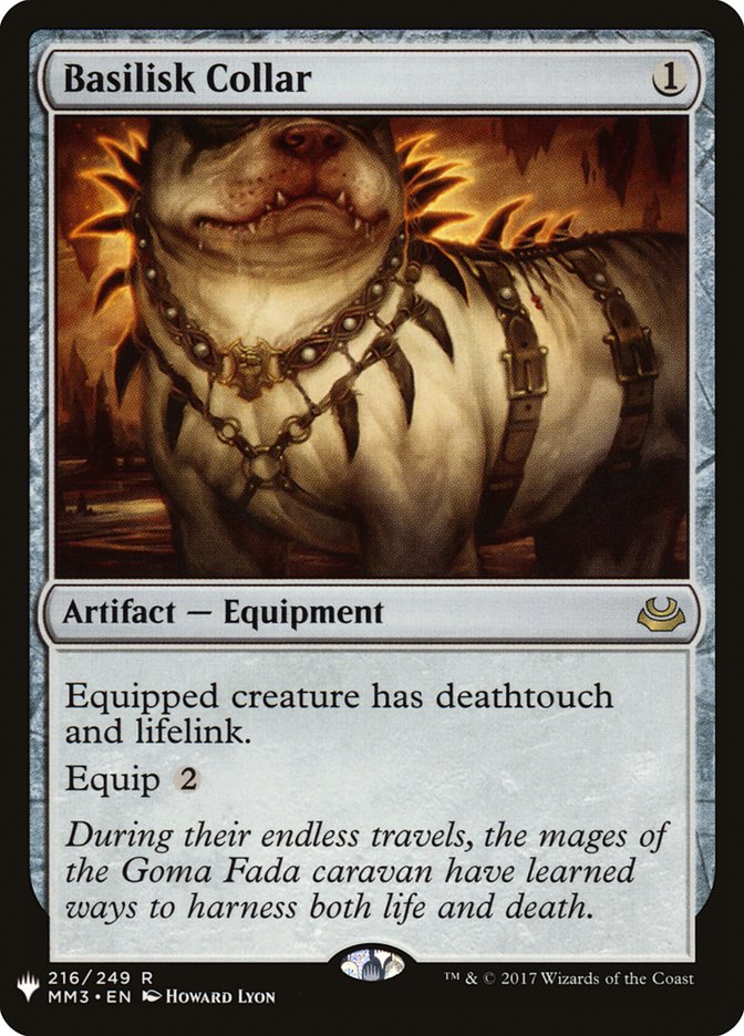 Basilisk Collar – Rare Magic: The Gathering card from The List (#MM3-216)