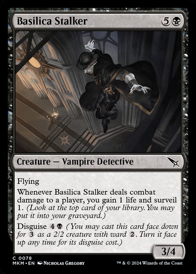 Basilica Stalker – Common Magic: The Gathering card from Murders at Karlov Manor (#78)