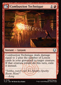 Combustion Technique – Uncommon Magic: The Gathering card from Avatar: The Last Airbender (#128)
