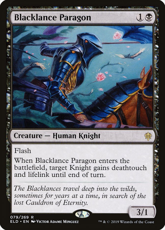 Blacklance Paragon – Rare Magic: The Gathering card from Throne of Eldraine (#79)