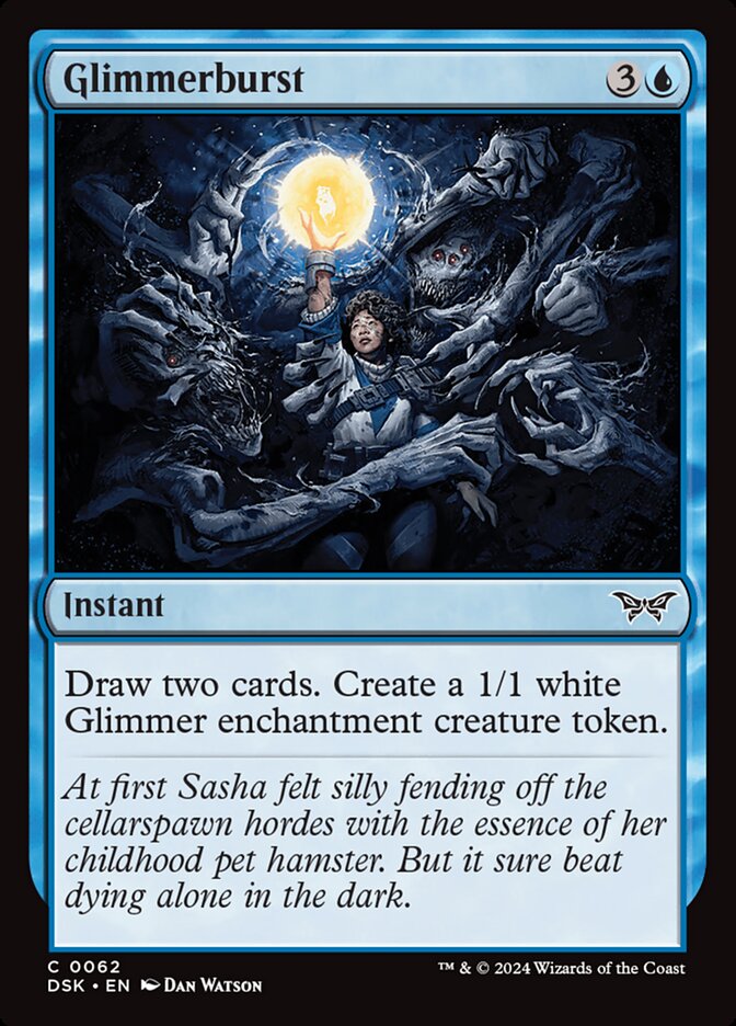 Glimmerburst – Common Magic: The Gathering card from Duskmourn: House of Horror (#62)