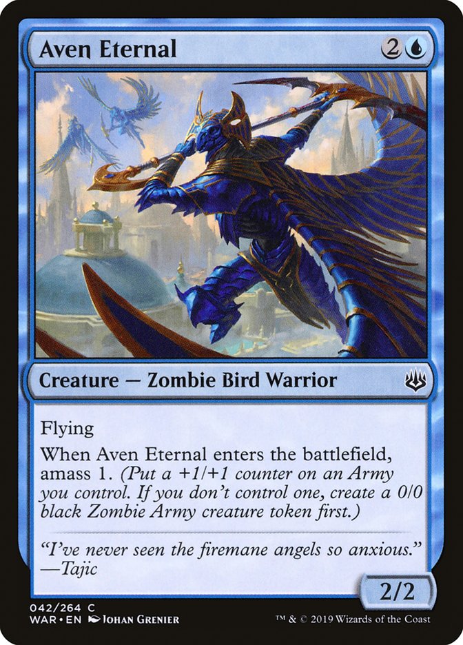 Aven Eternal – Common Magic: The Gathering card from War of the Spark (#42)