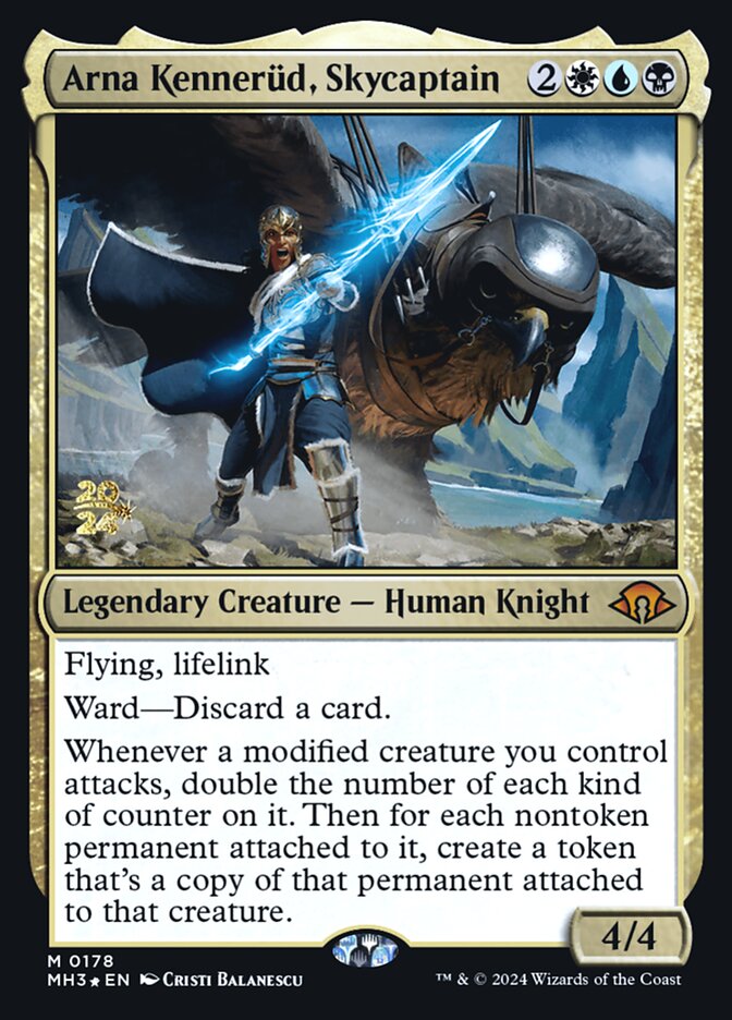 Arna Kennerüd, Skycaptain – Mythic Magic: The Gathering card from Modern Horizons 3 Promos (#178s)