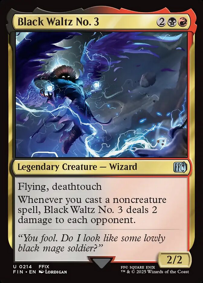 Black Waltz No. 3 – Uncommon Magic: The Gathering card from Final Fantasy (#214)