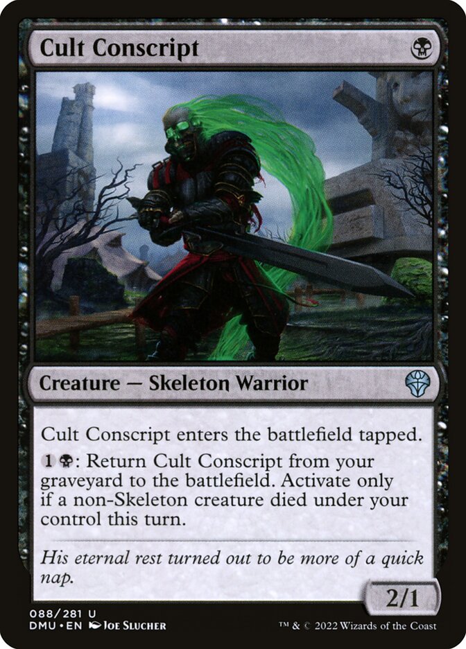 Cult Conscript – Uncommon Magic: The Gathering card from Dominaria United (#88)