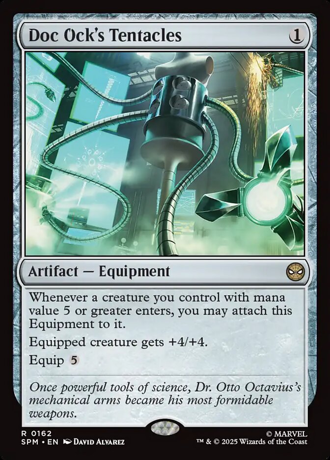 Doc Ock's Tentacles – Rare Magic: The Gathering card from Marvel's Spider-Man (#162)