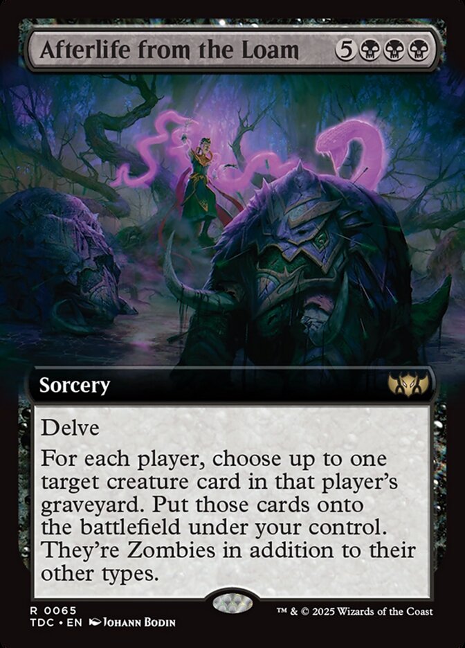 Afterlife from the Loam – Rare Magic: The Gathering card from Tarkir: Dragonstorm Commander (#65)