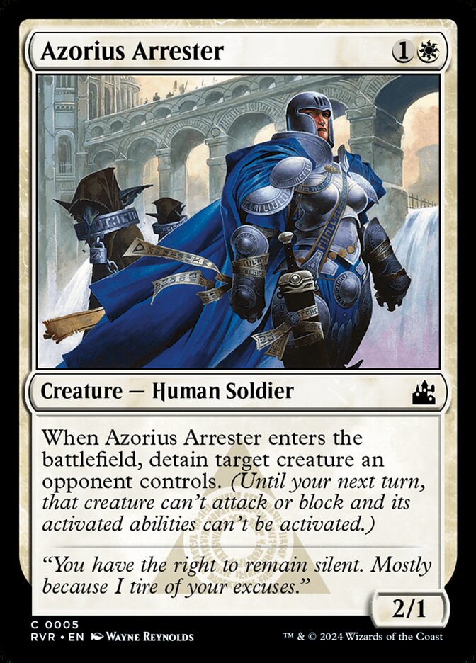 Azorius Arrester – Common Magic: The Gathering card from Ravnica Remastered (#5)