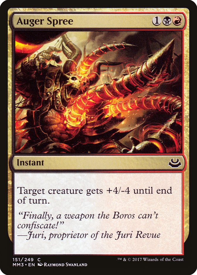 Auger Spree – Common Magic: The Gathering card from Modern Masters 2017 (#151)