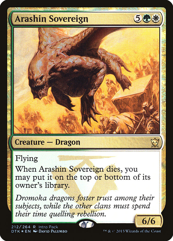 Arashin Sovereign – Rare Magic: The Gathering card from Dragons of Tarkir Promos (#212)