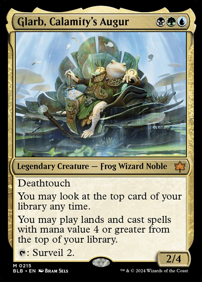 Glarb, Calamity's Augur – Mythic Magic: The Gathering card from Bloomburrow (#215)