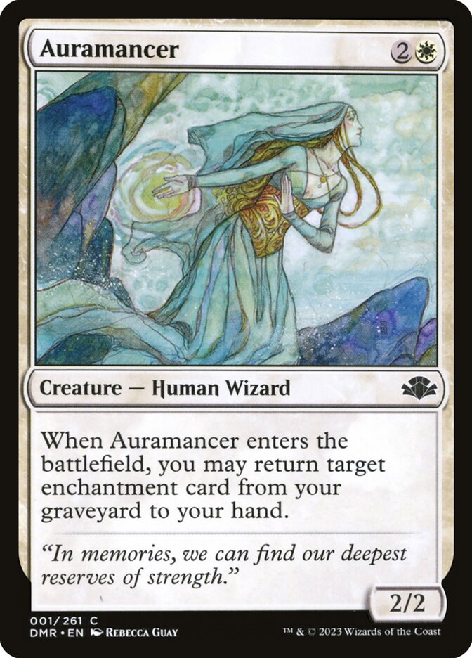 Auramancer – Common Magic: The Gathering card from Dominaria Remastered (#1)
