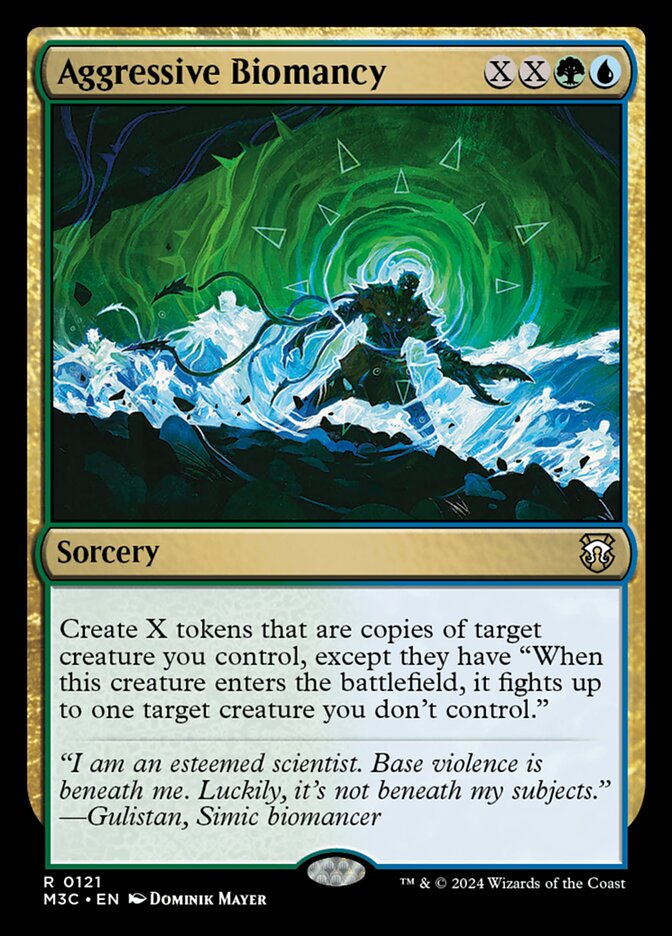Aggressive Biomancy – Rare Magic: The Gathering card from Modern Horizons 3 Commander (#121)